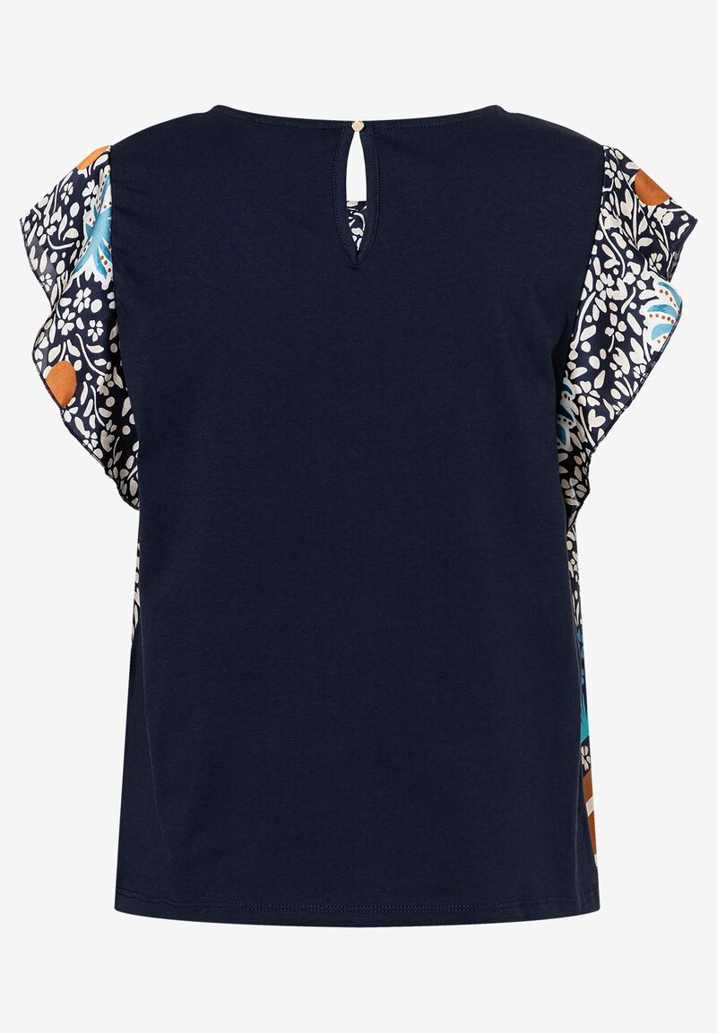 Patch-Shirt mit Print | More&More