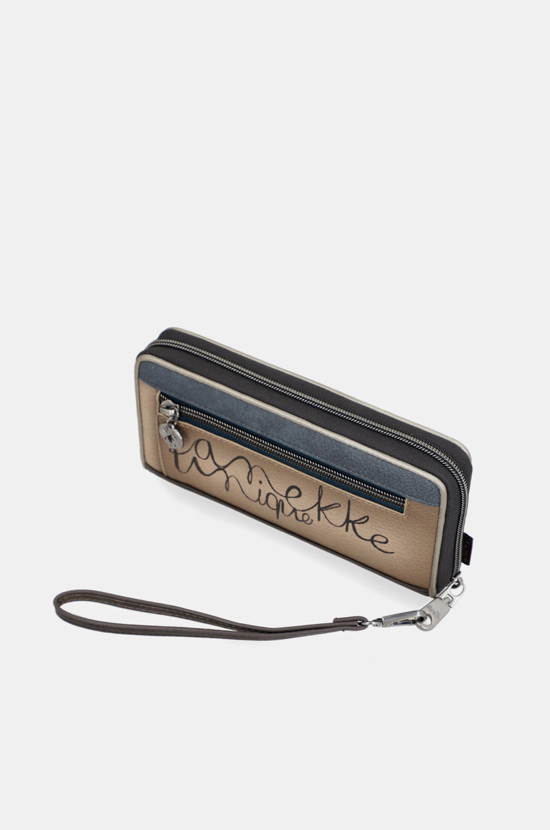Brieftasche gemustert RFID "Manifesto" groß | 
                Anekke