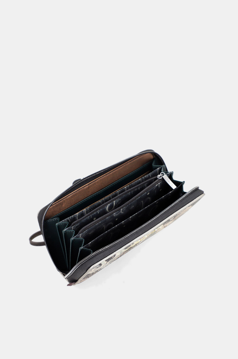 Brieftasche gemustert RFID "Manifesto" groß | 
                Anekke