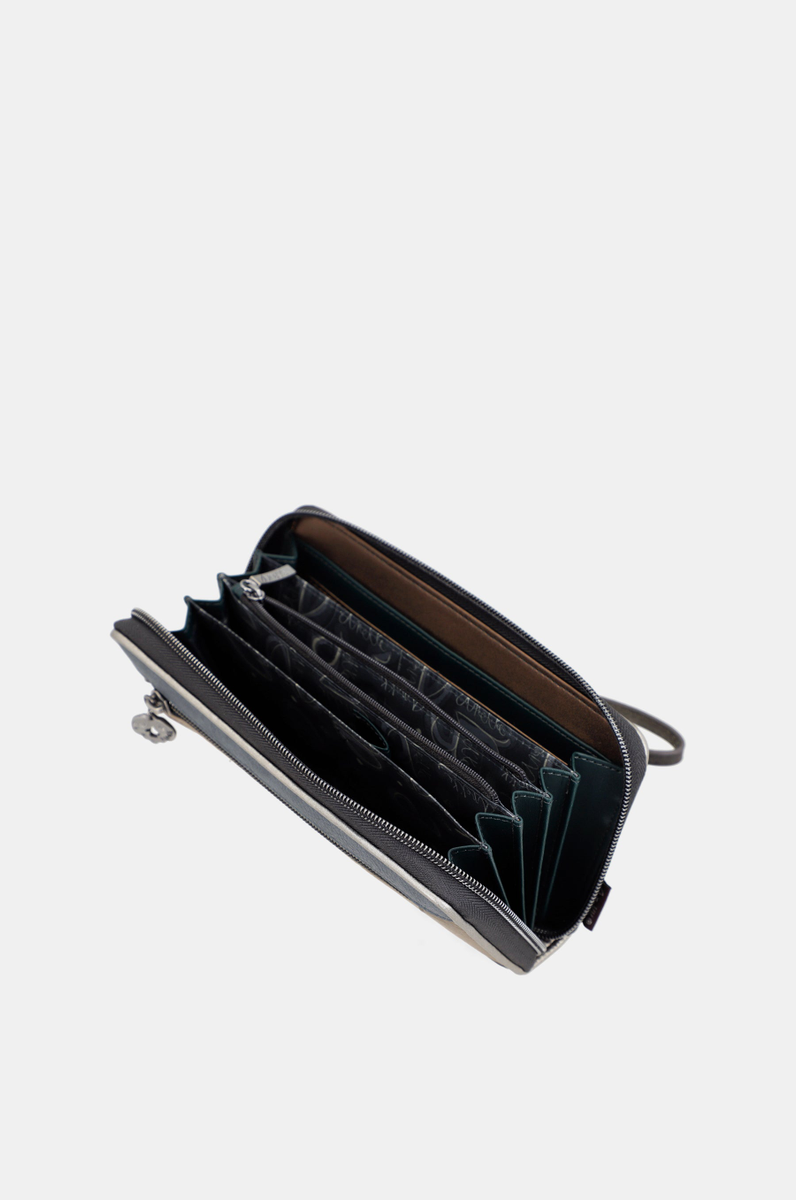 Brieftasche gemustert RFID "Manifesto" groß | 
                Anekke