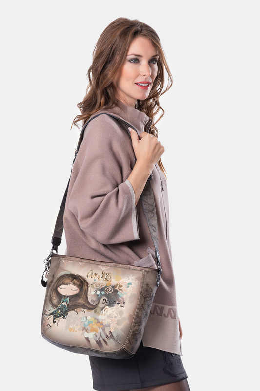Umhängetasche oval  mittelgroß "Real Cross-body bag" | Anekke