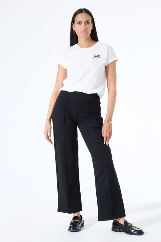 Gerade geschnittene, schwarze Hose | Garcia