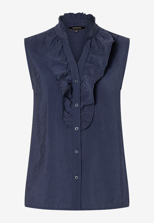 Rüschenbluse ohne Arm | More&More