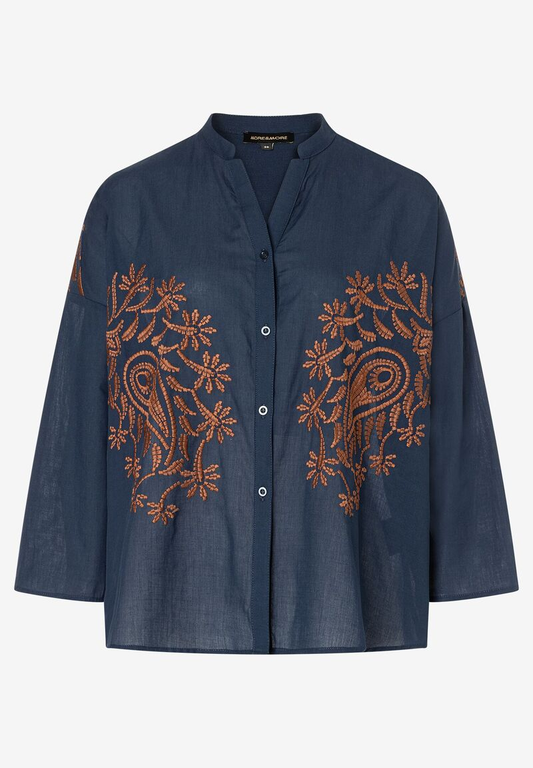 Bluse mit Stickerei | More&More