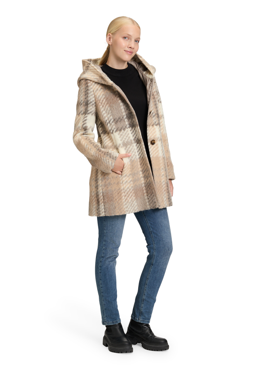 Karierter Kurzmantel | Amber & June