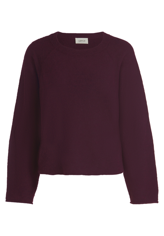 Strickpullover mit Rundhalsausschnitt | Cartoon