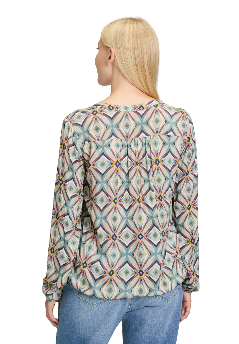 Gemusterte Casual-Bluse | Cartoon