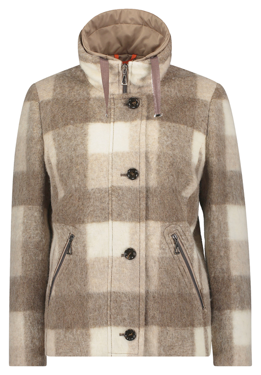 Karierte Winterjacke | Amber & June