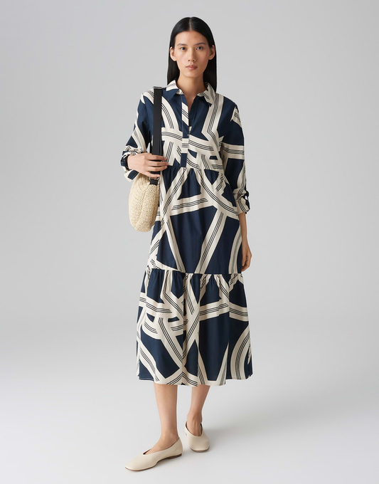 Midikleid "Werano lane"  Blau-gemustert | Opus