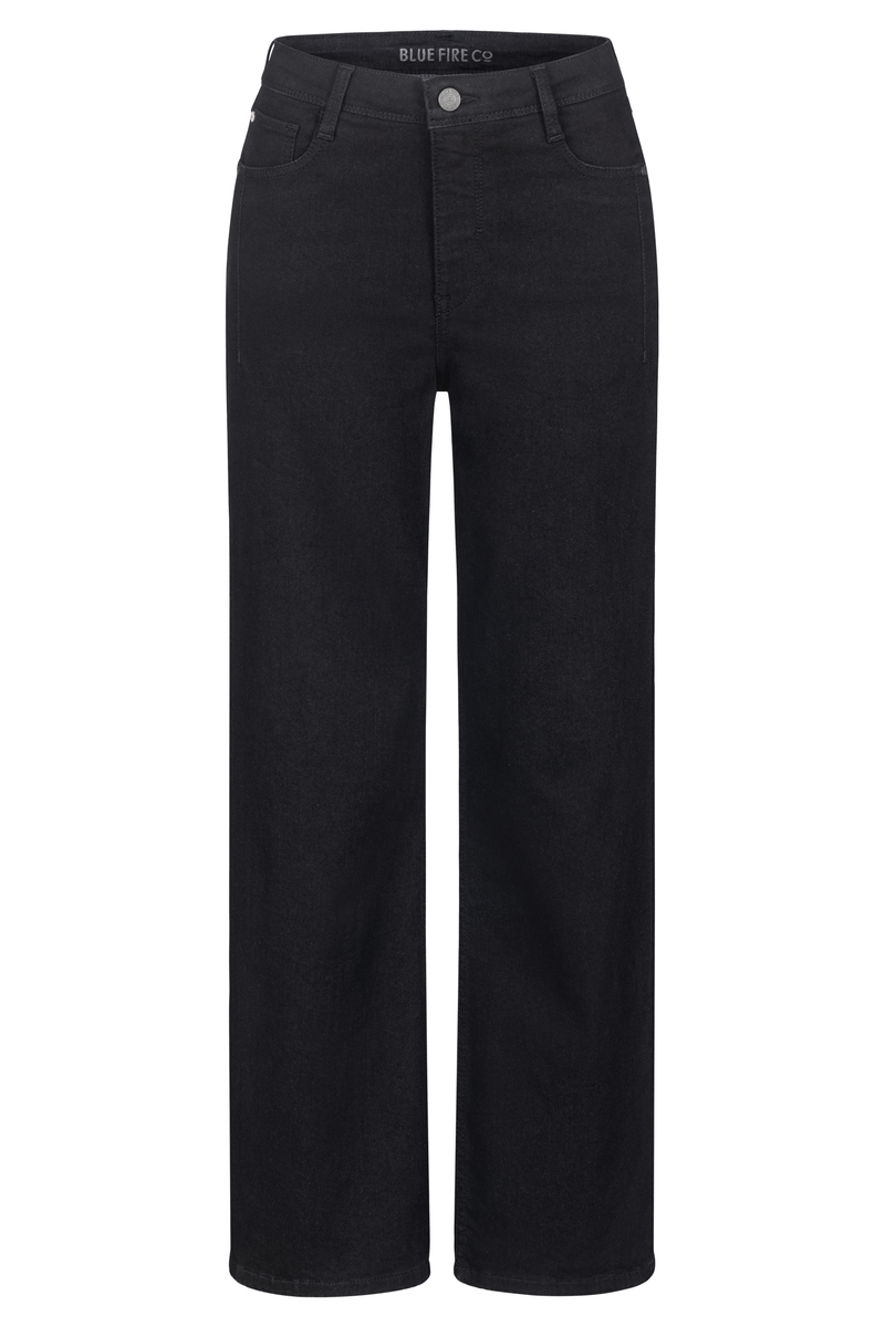 Jeans "Judy wide leg - black"         | Blue Fire