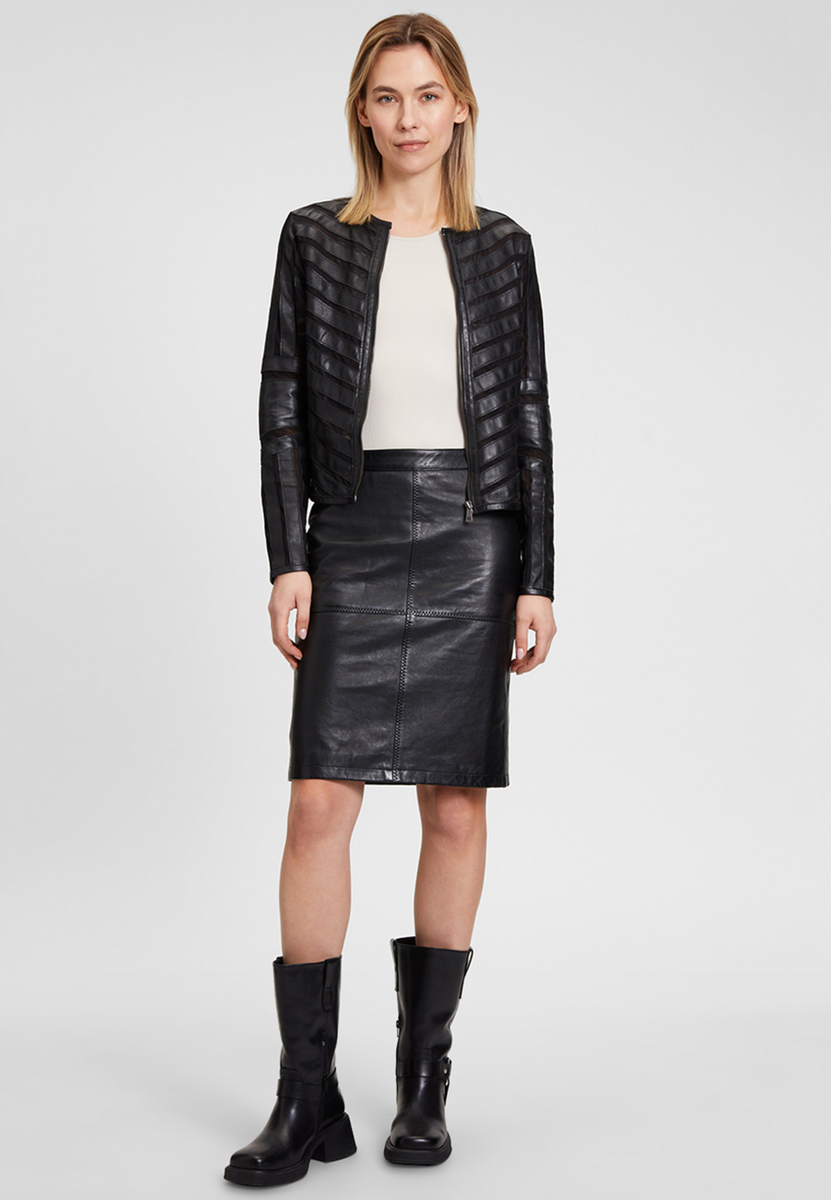 Lederjacke mit Mesh-Einsätzen
                        "GGSuri LELEV"  | Gipsy-Mauritius