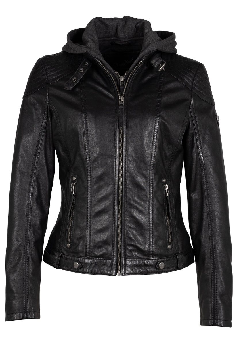 Lederjacke mit Kapuze "Cacey LEGV" | Gipsy-Mauritius