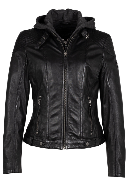 Lederjacke mit Kapuze "Cacey LEGV" | Gipsy-Mauritius