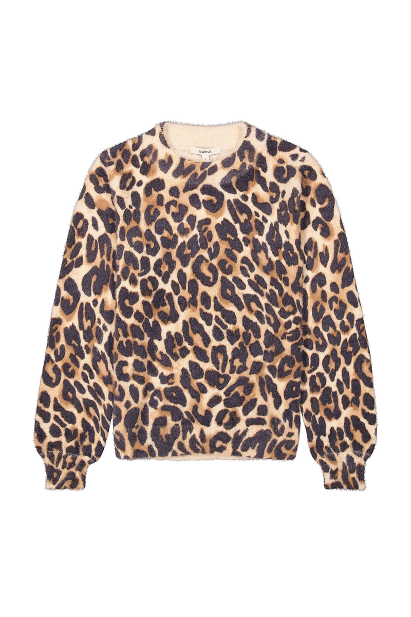 Pullover mit Leoparden-Print | Garcia