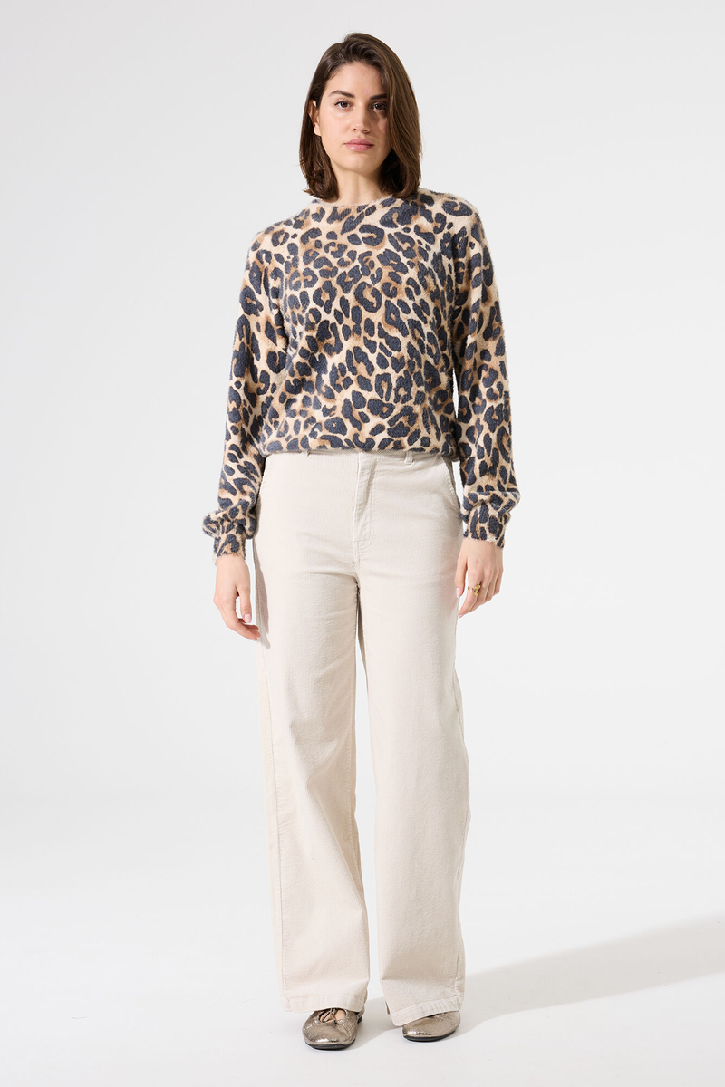 Pullover mit Leoparden-Print | Garcia