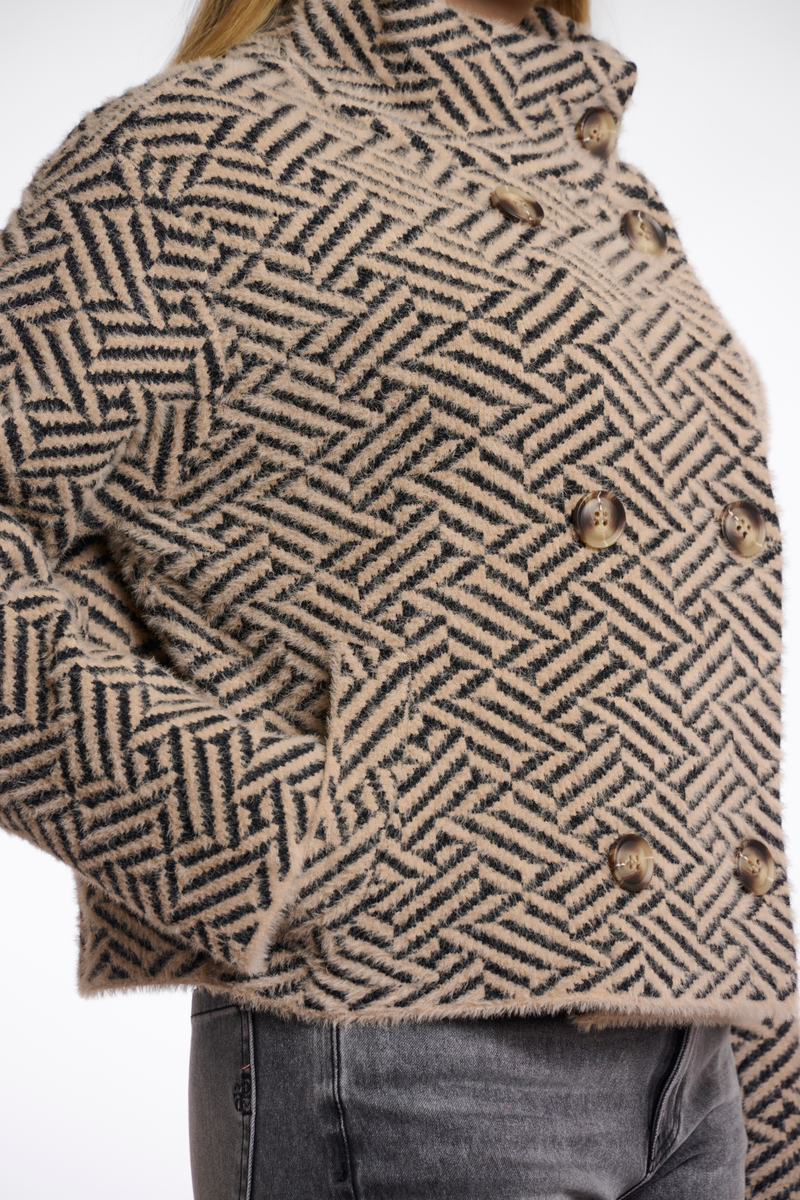 Jacke mit doppelter Knopfleiste 
