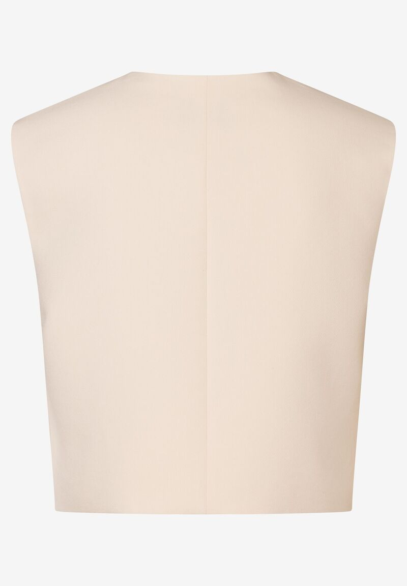 Kurze Weste  creme | More&More