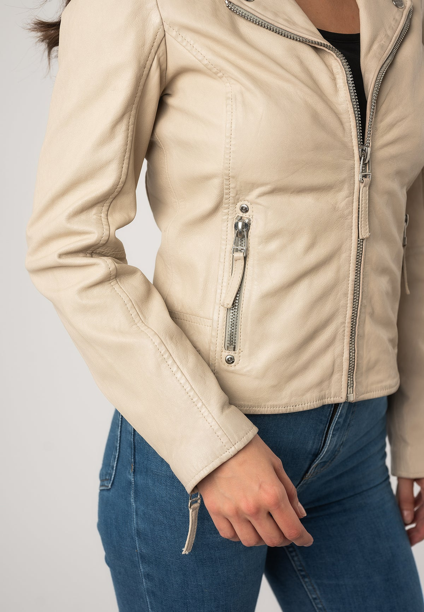 Helle Lederjacke 