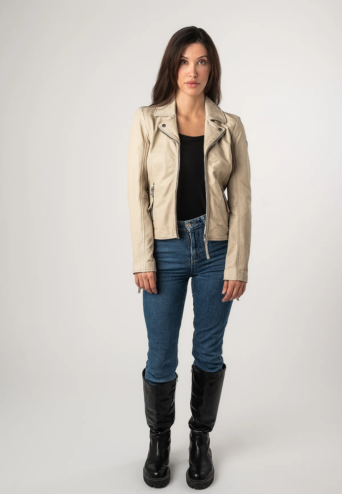 Helle Lederjacke 
