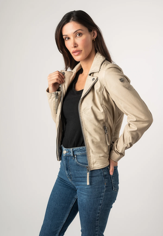 Helle Lederjacke 
