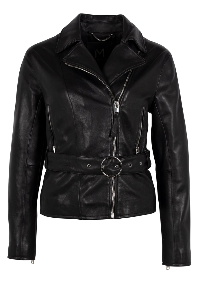 Bikerjacke mit Gürtel  "MWBianka RF" | Gipsy-Mauritius