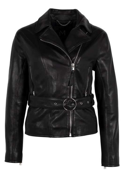 Bikerjacke mit Gürtel  "MWBianka RF" | Gipsy-Mauritius