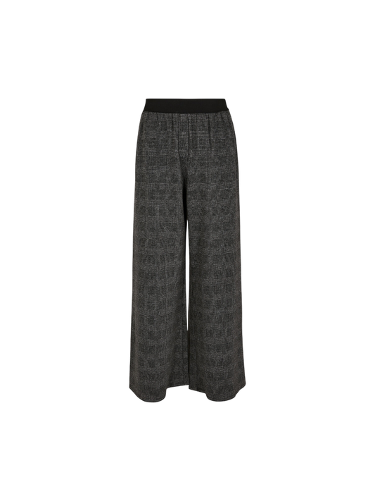 Karierte Hose mit weitem Bein | Apricot