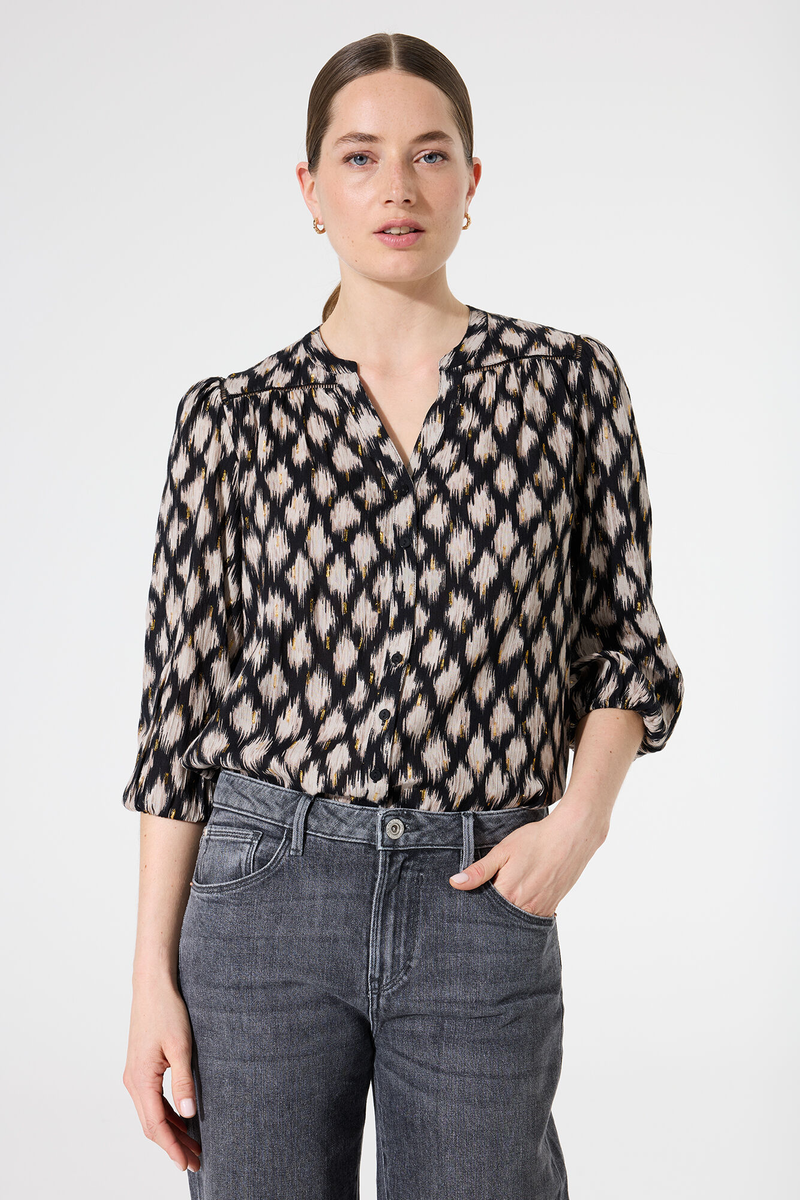 Stilvolle Bluse mit Allover-Print | Garcia