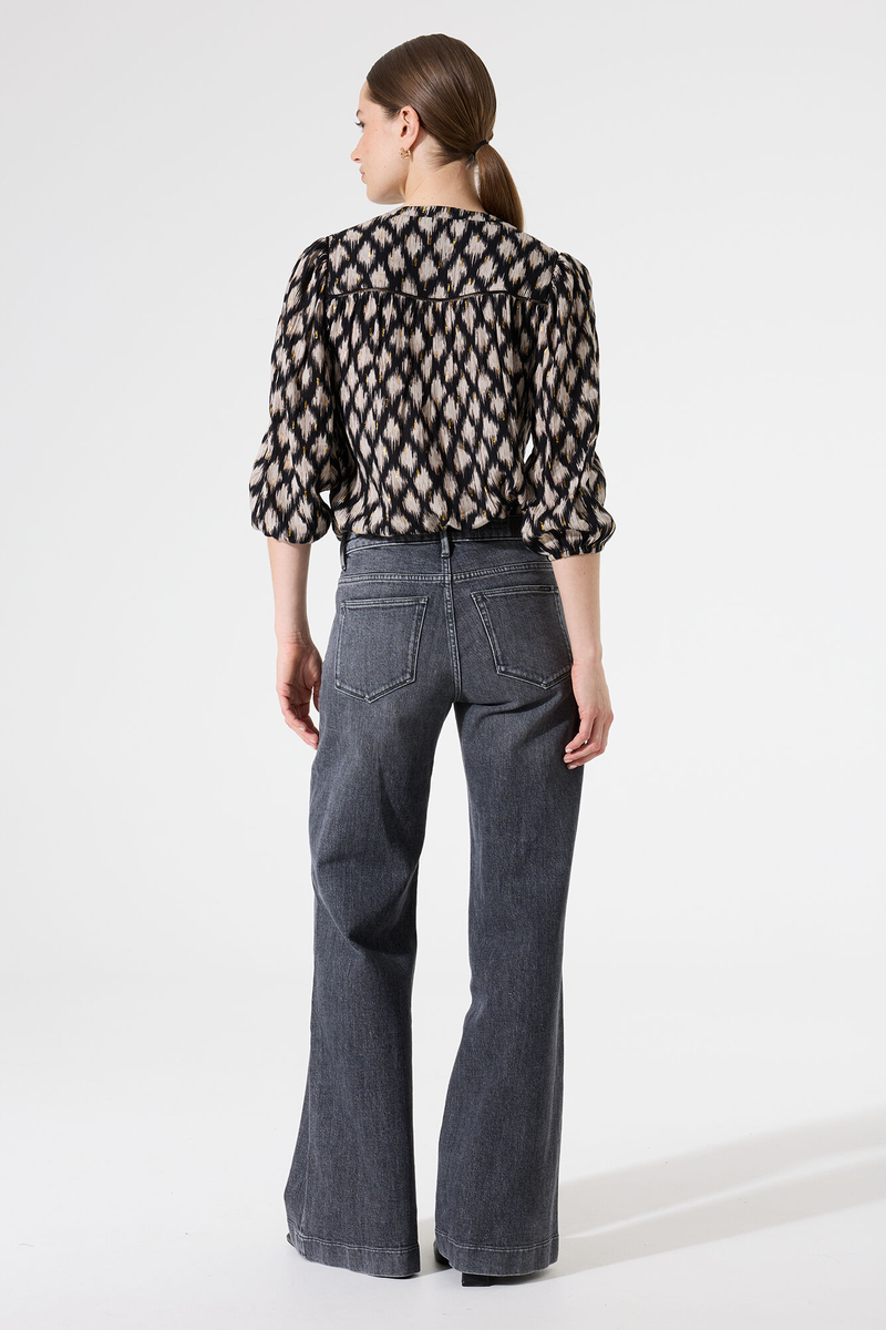 Stilvolle Bluse mit Allover-Print | Garcia
