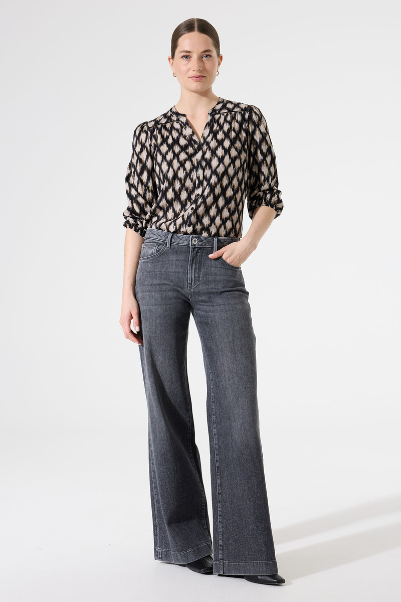 Stilvolle Bluse mit Allover-Print | Garcia