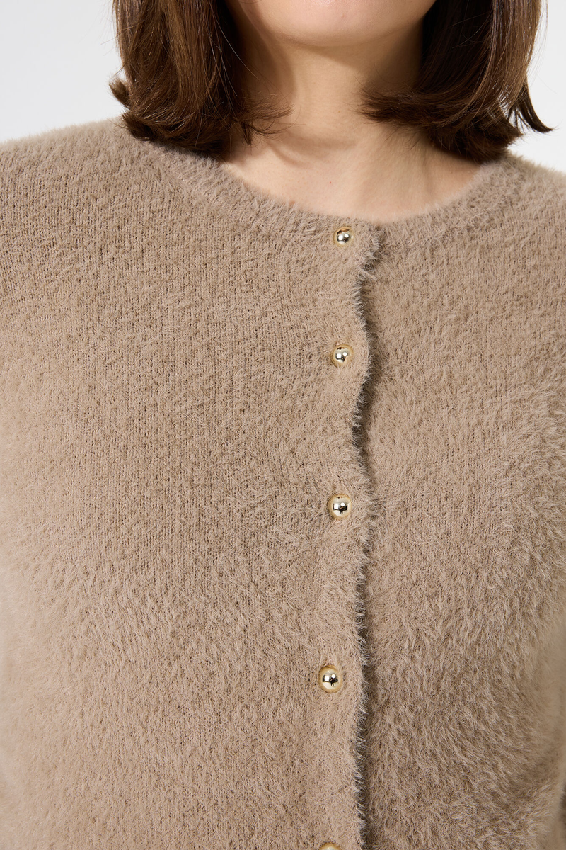 Flauschige Strickjacke | Garcia