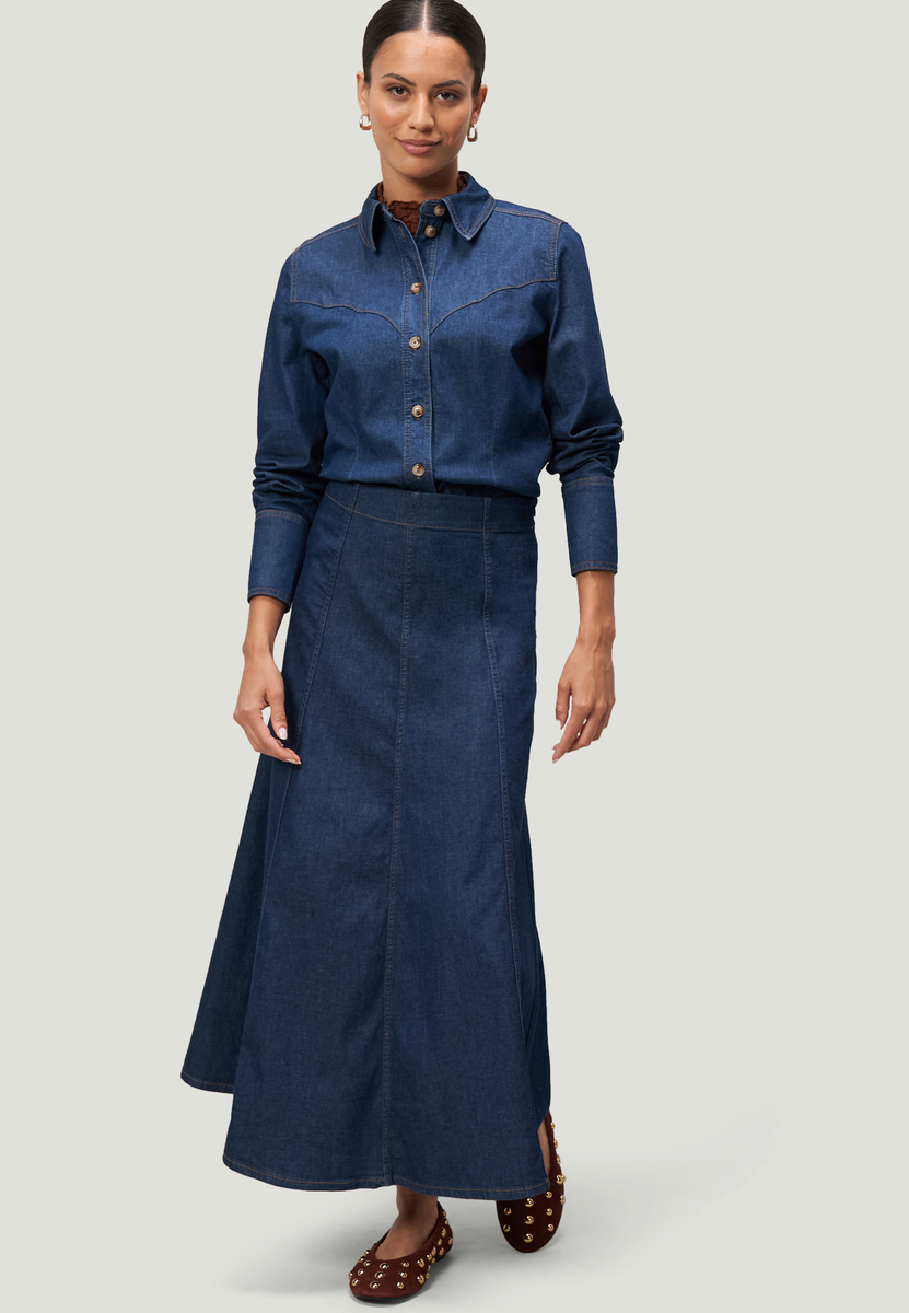 Jeanshemd
mit Knopfleiste | Zero