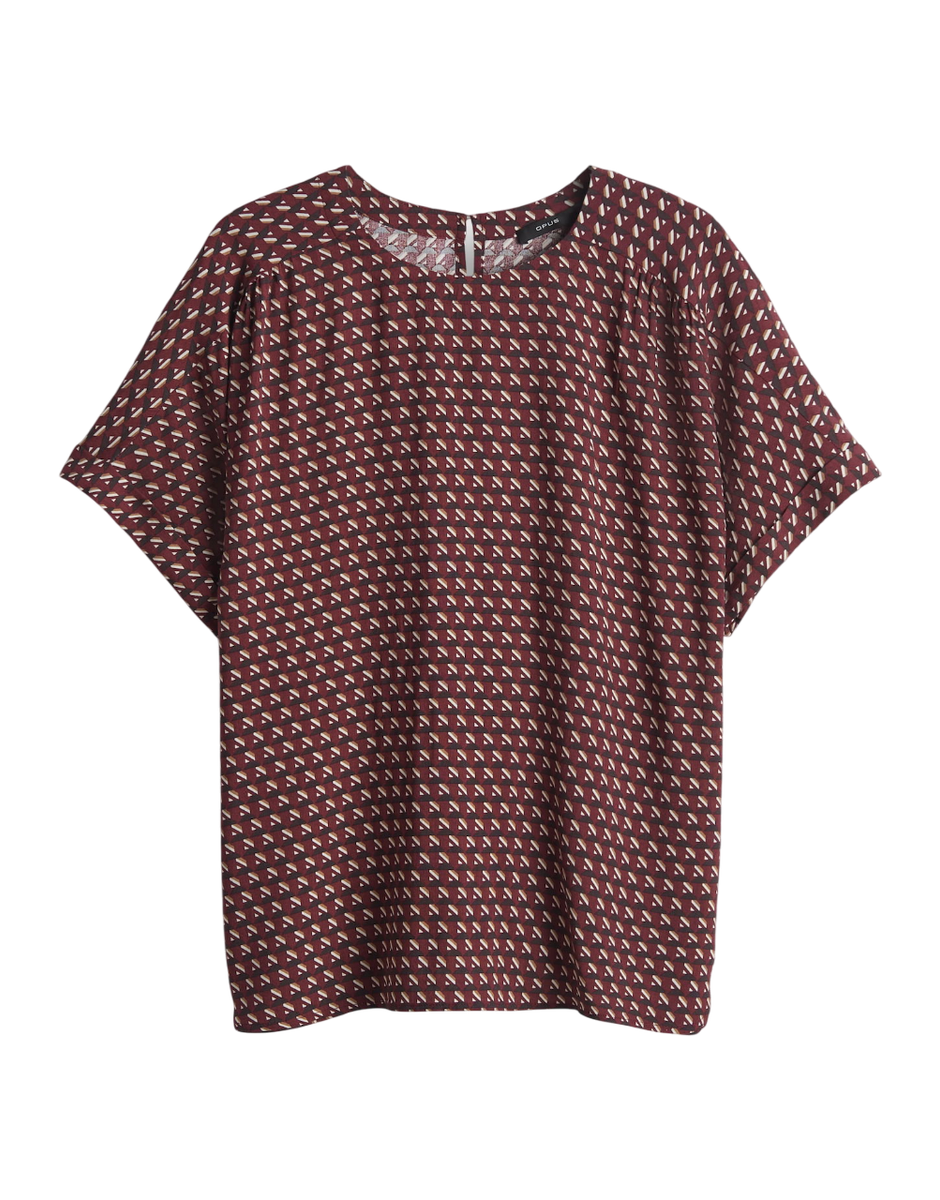 Blusenshirt mit grafischem Minimalprint "Femka london" | Opus