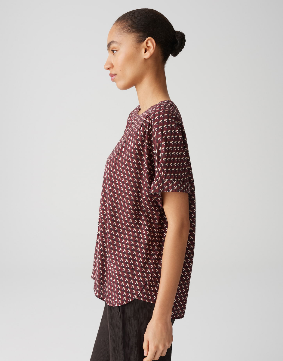 Blusenshirt mit grafischem Minimalprint "Femka london" | Opus