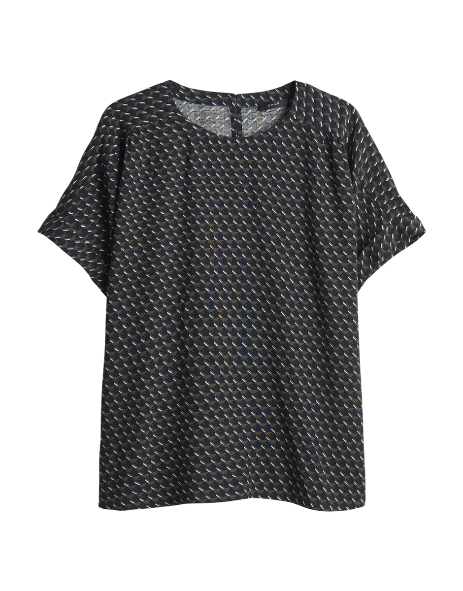 Blusenshirt mit grafischem Minimalprint "Femka london" | Opus