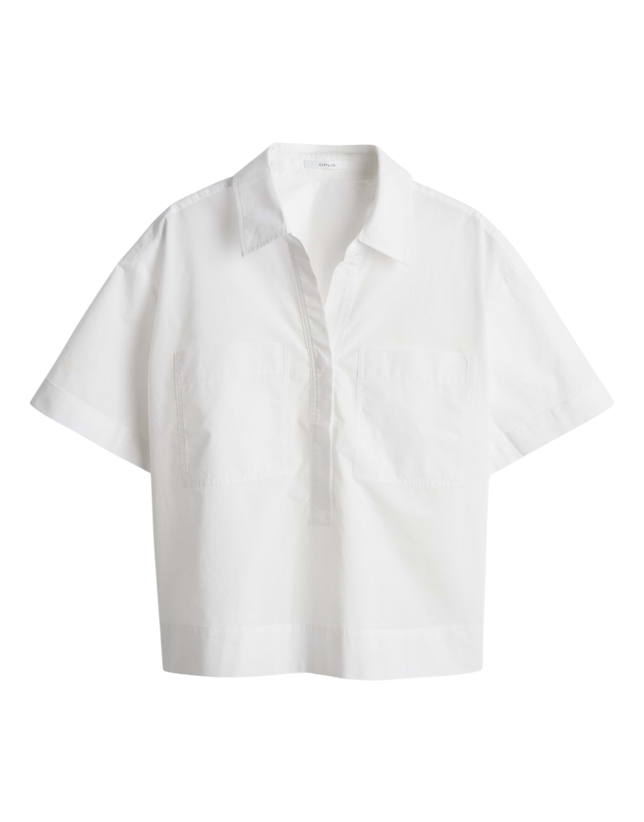 Verkürzte Hemdbluse 