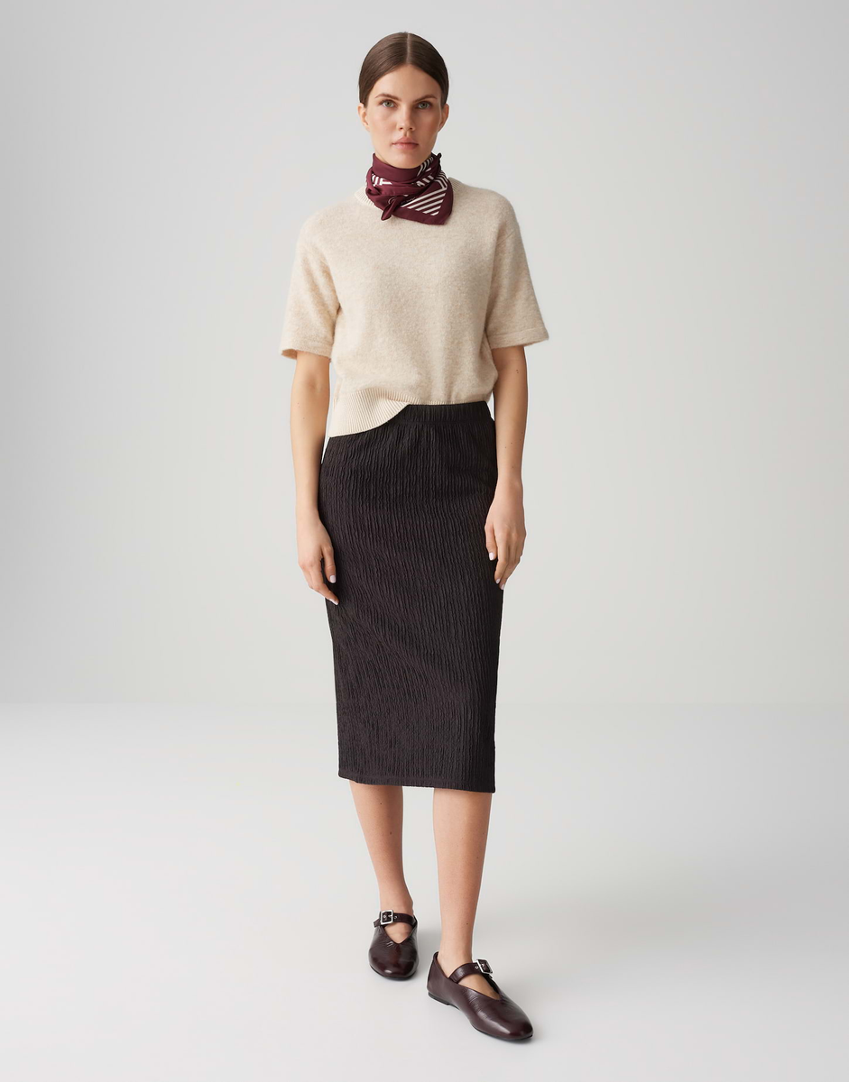 Bleistiftrock in Crinkle Struktur"Rilasa structured" | Opus