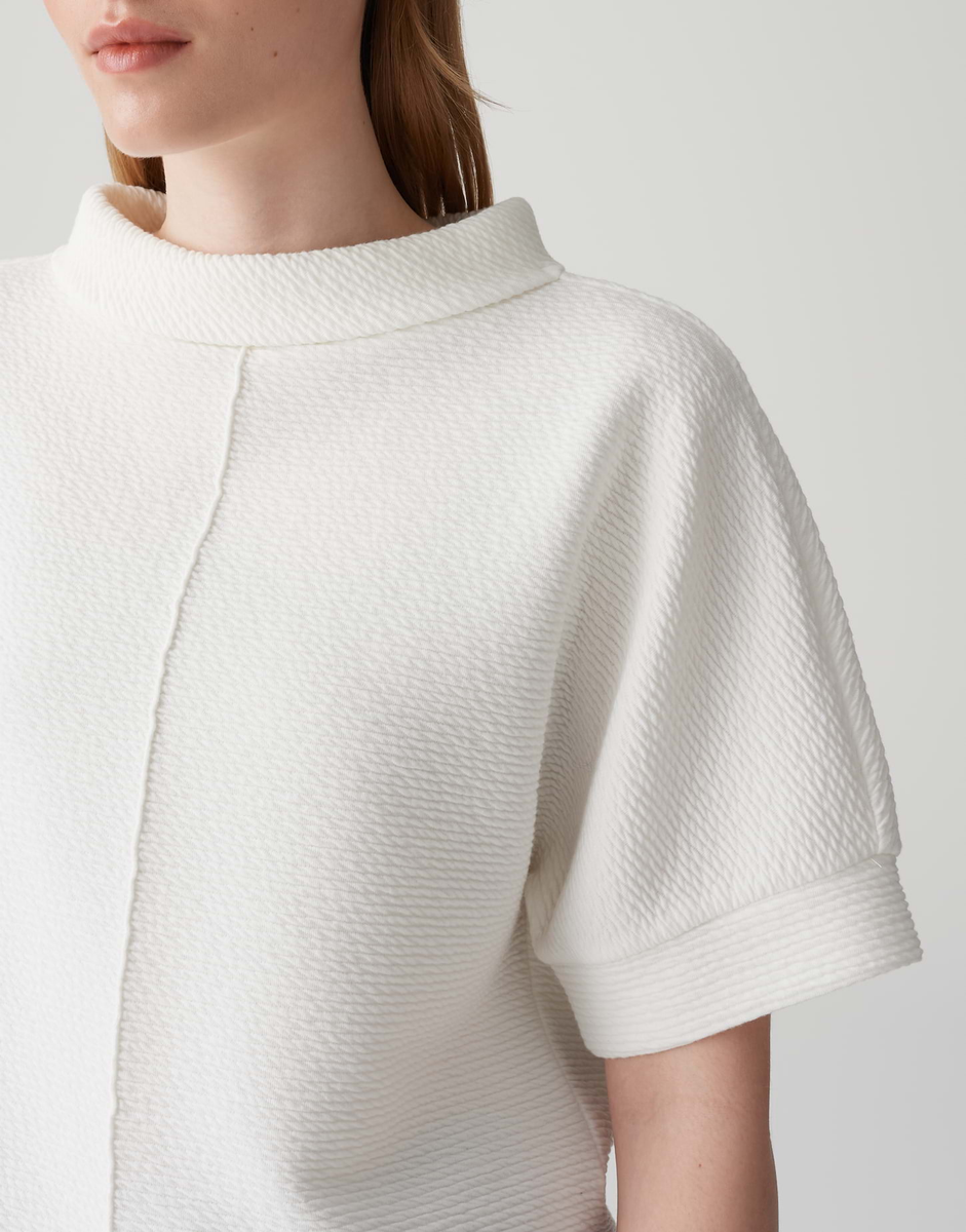 Loose Sweatshirt mit Rippenstruktur "Gimmo" | Opus