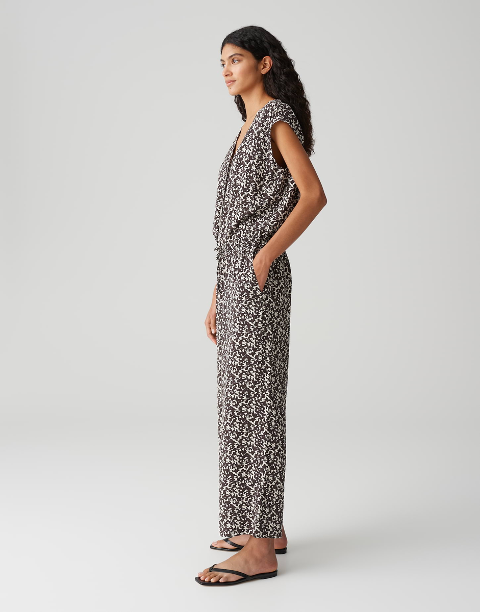 Jumpsuit mit Minimalprint