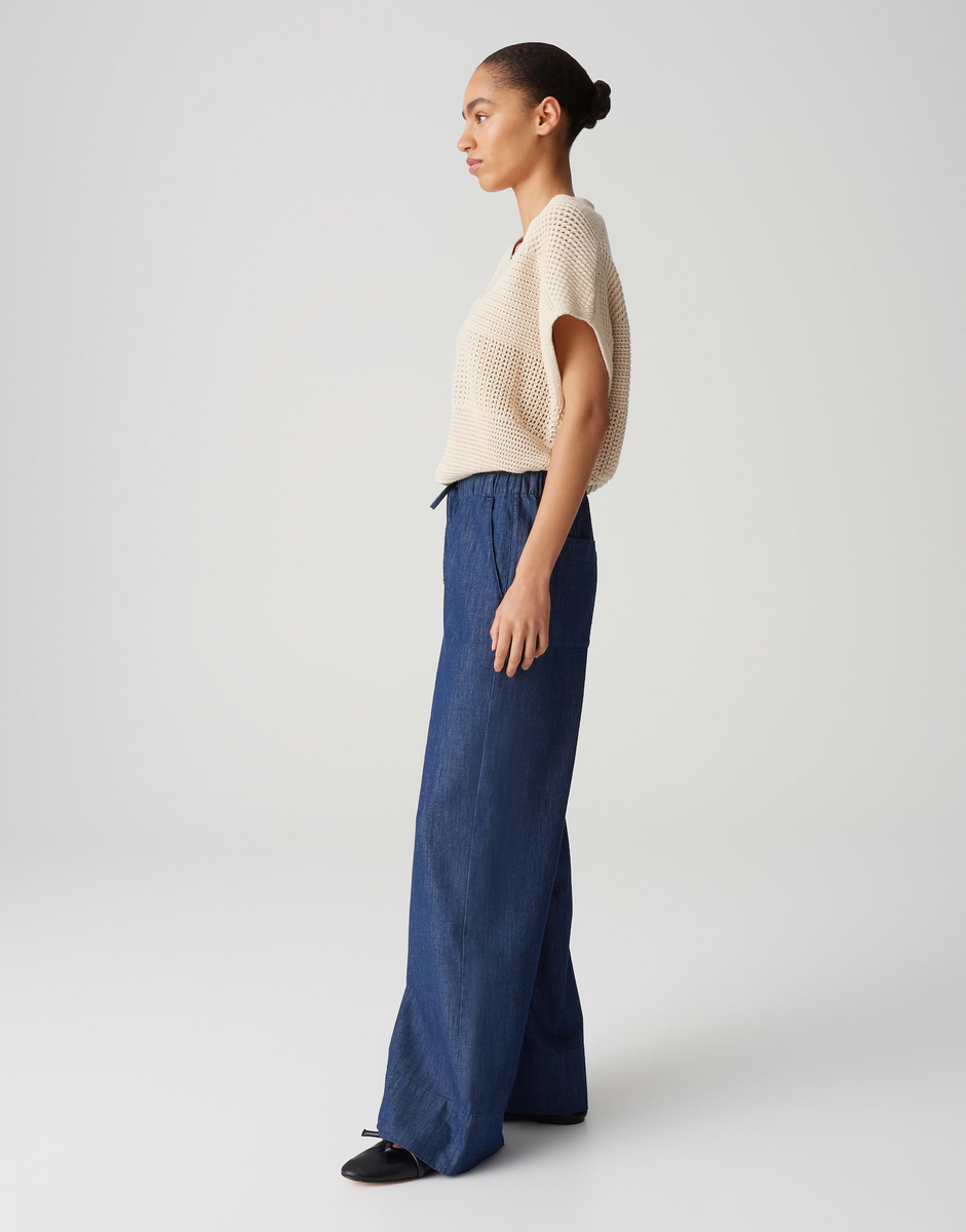 Wide Leg Pants"Melane denim" | Opus