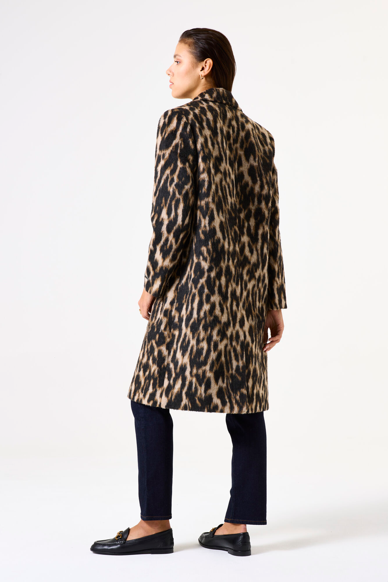 Mantel mit Leo-Print | Garcia