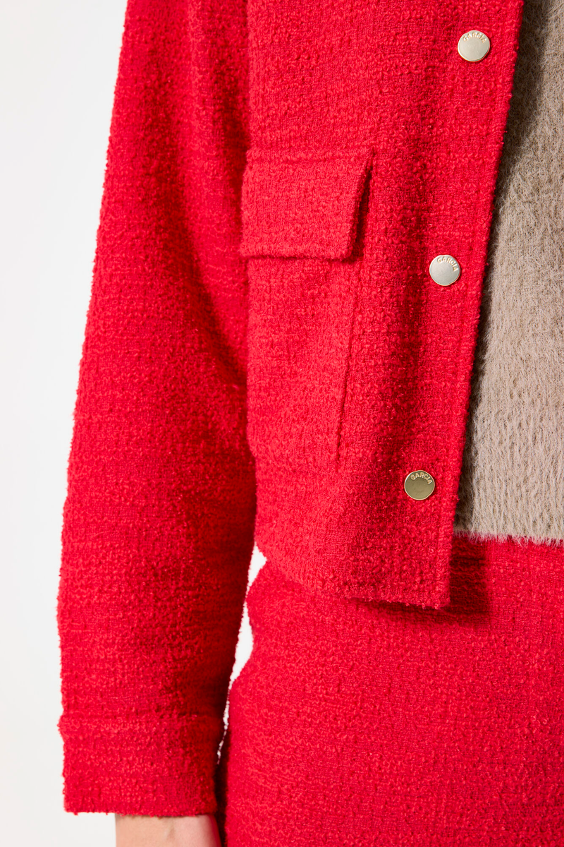 Feurige Bouclé-Jacke | Garcia