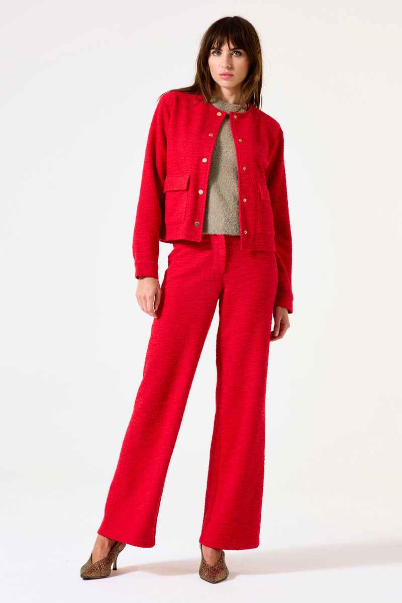 Feurige Bouclé-Jacke | Garcia