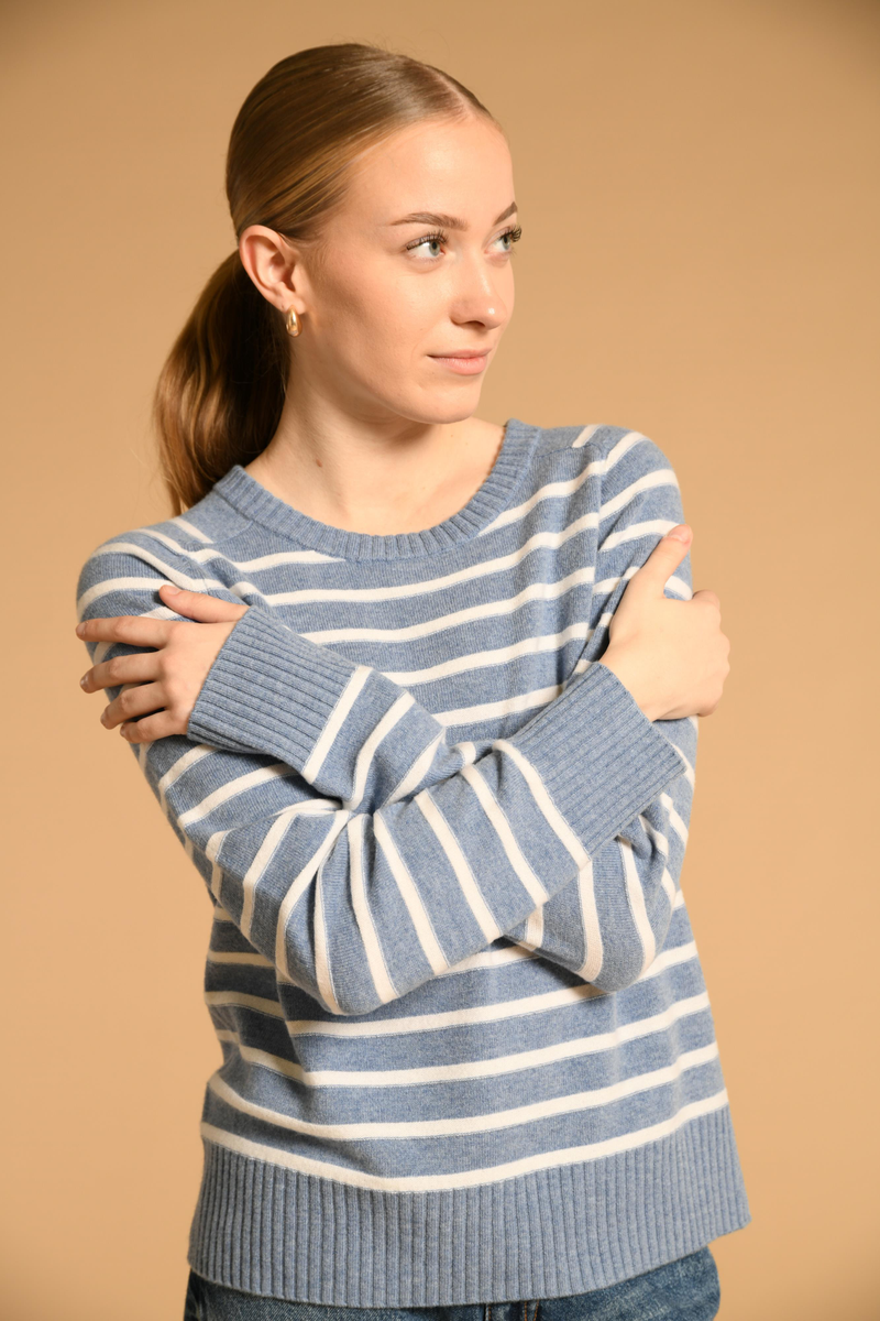 Gestreifter Merino Pullover | The Fashion People