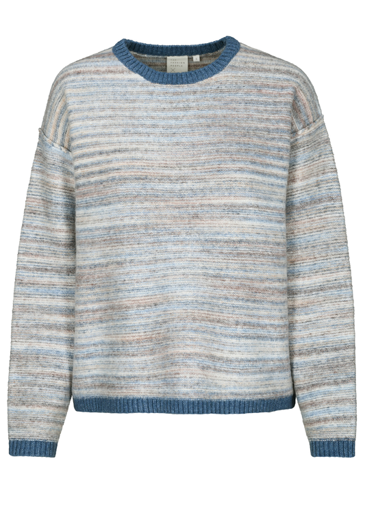 Grauer gradiant Pullover | The Fashion People