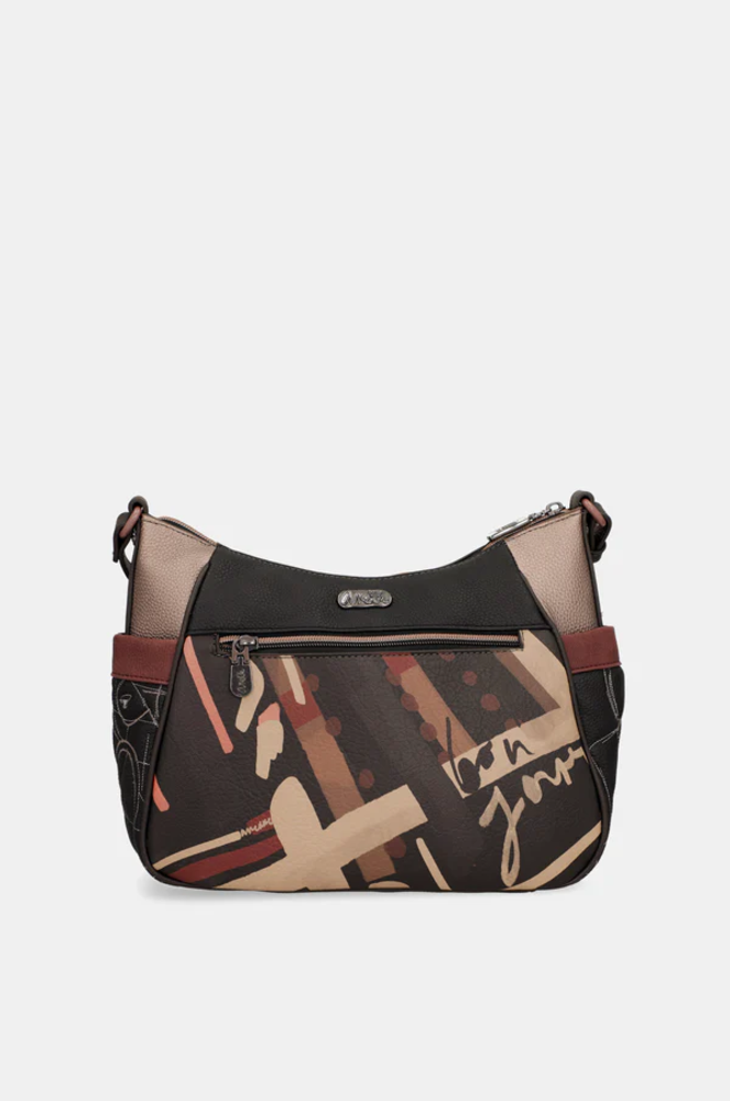 Schultertasche "Mademoiselle"    groß mit Umhängeriemen | Anekke