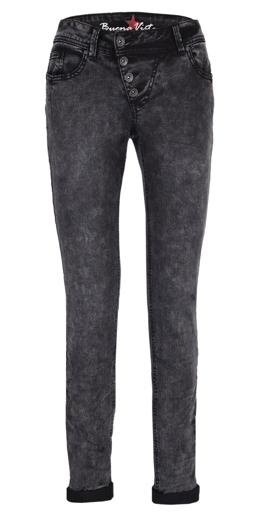 Schwarze Jeans "Malibu stretch twill" | Buena Vista