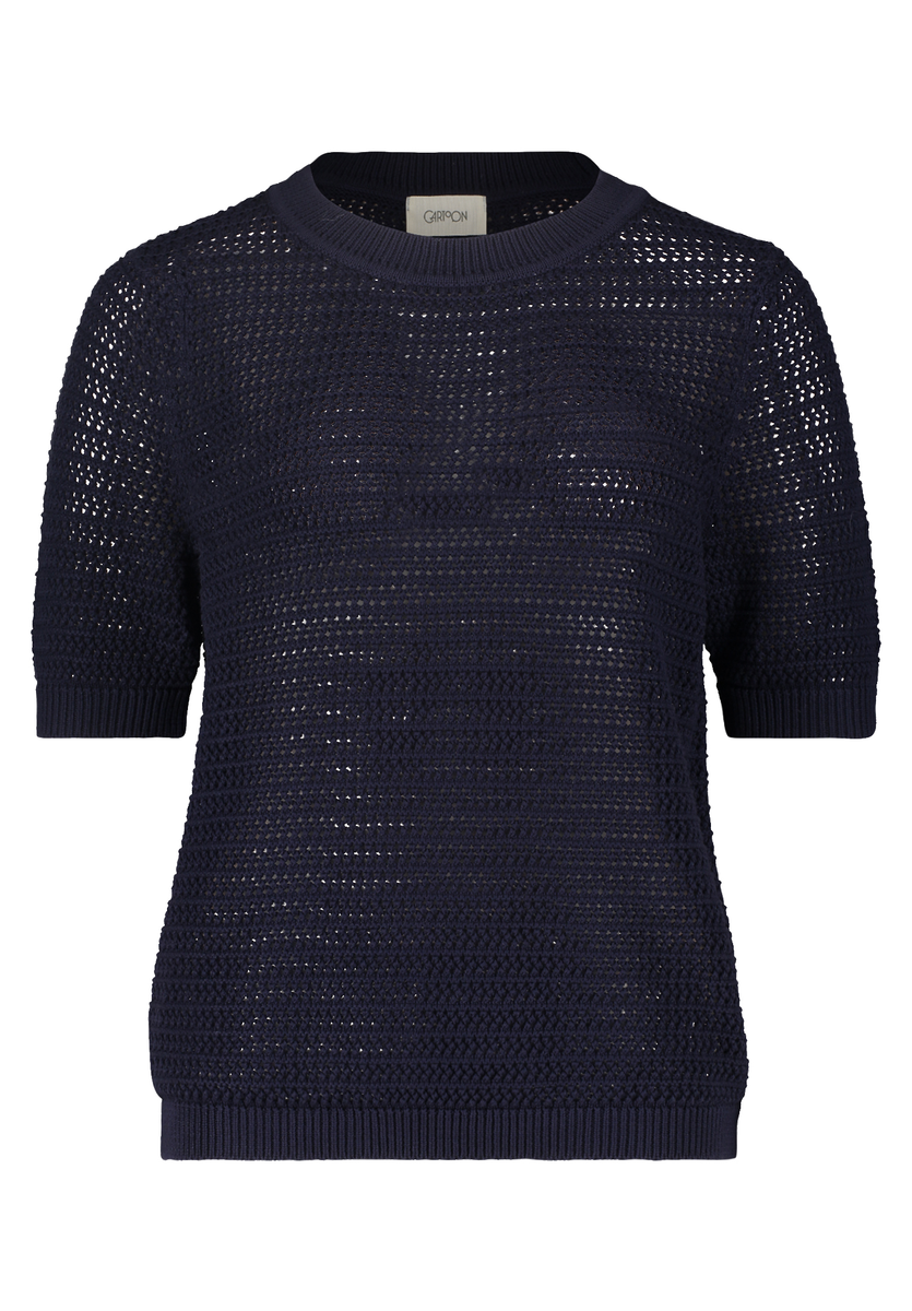 Strickpullover mit Halbarm | Cartoon