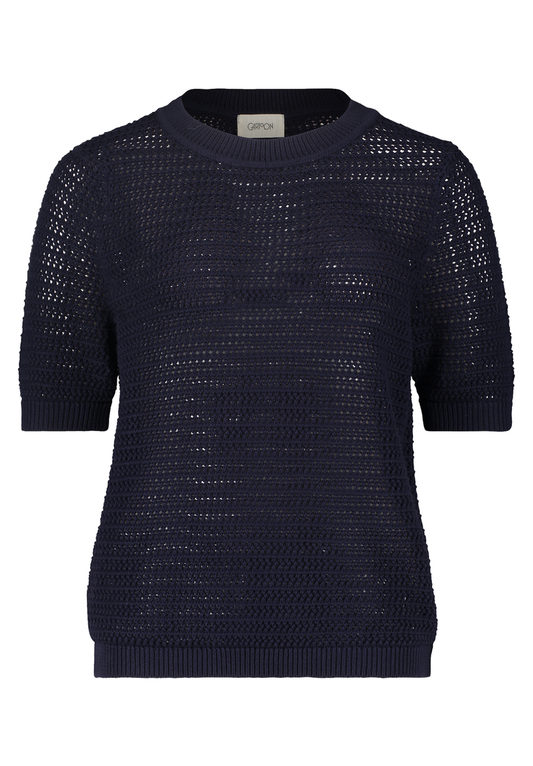 Strickpullover mit Halbarm | Cartoon
