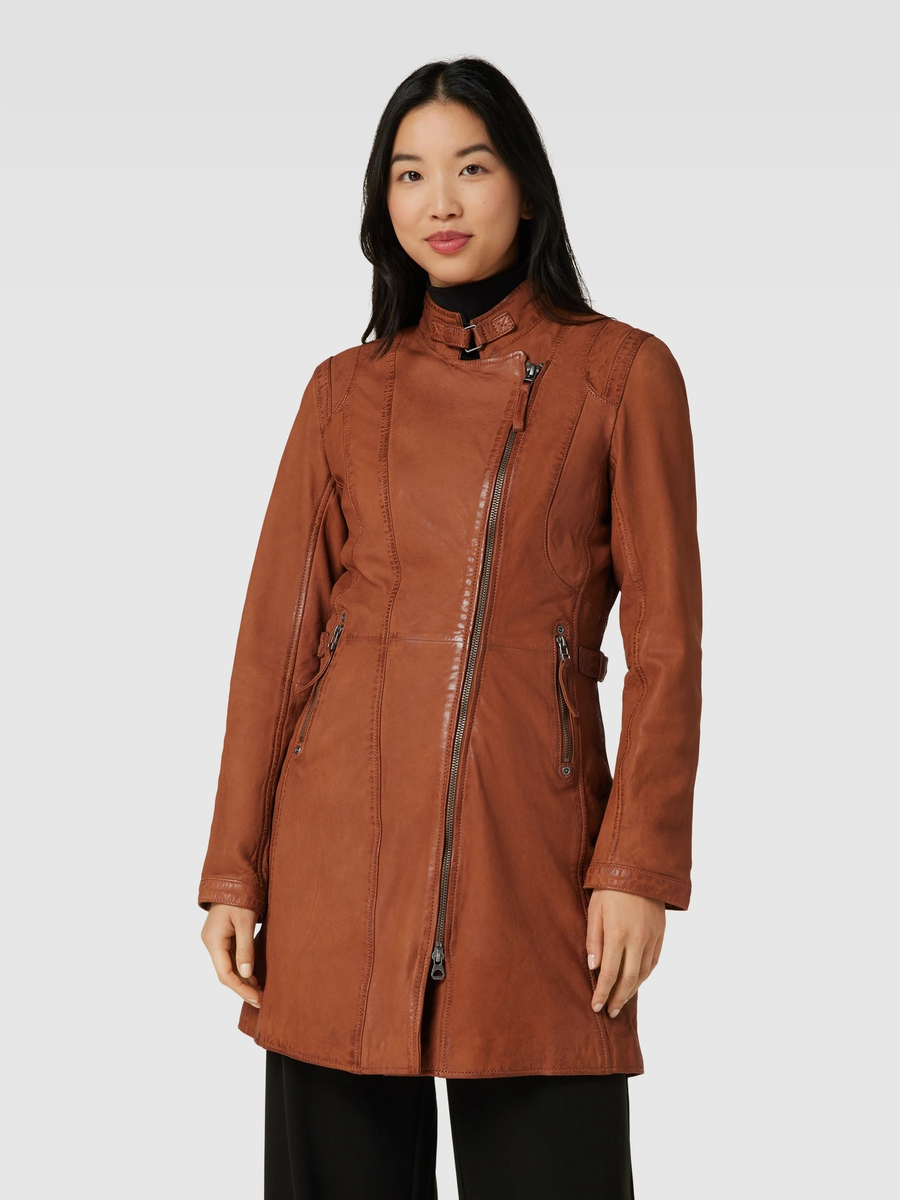 Lange Lederjacke in zwei tollen Farben 